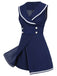 [Prevendita] Tuta corta da marinaio blu navy anni '50