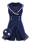 [Prevendita] Tuta corta da marinaio blu navy anni '50