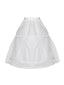 Sottogonna in pizzo patchwork bianco anni '50