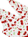 Tuta corta lacci scollo a V color ciliegia rossa anni '50