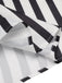 Gonna con bretelle a righe bianco e nero anni '50