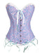 Corsetto overbust in pizzo gotico nero steampunk