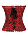 Corsetto overbust in pizzo gotico nero steampunk