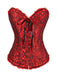 Corsetto overbust in pizzo gotico nero steampunk
