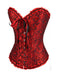 Corsetto overbust in pizzo gotico nero steampunk