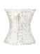 Corsetto overbust in pizzo gotico nero steampunk