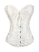 Corsetto overbust in pizzo gotico nero steampunk