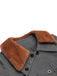 Cappotto in pelliccia sintetica con revers grigio anni '30