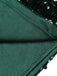 Abito a tubino spalle scoperte paillettes verde scuro anni '60