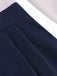 Abito patchwork con cintura blu e bianco anni '50