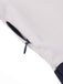 Abito patchwork con cintura blu e bianco anni '50