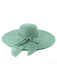 Cappello da sole in rafia a tesa larga con nastro