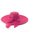 Cappello da sole in rafia a tesa larga con nastro