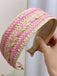 Fascia intrecciata patchwork boho colore