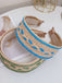 Fascia intrecciata patchwork boho colore