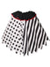 Mantello da clown horror Halloween in bianco e nero anni '50