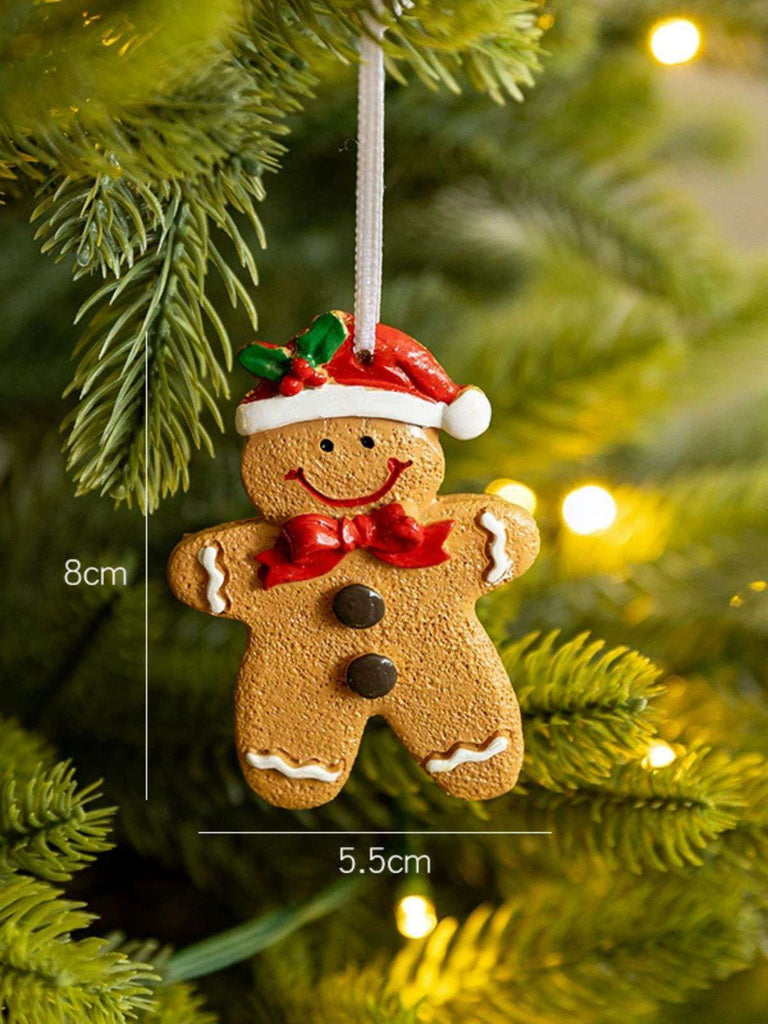 Ornamenti natalizi vintage a forma di omino di pan di zenzero