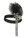 Copricapo con perline e paillettes stile Gatsby anni '20
