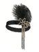 Copricapo con perline e paillettes stile Gatsby anni '20