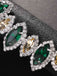 Cerchietto Gatsby con piume di pavone e strass anni '20