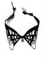 Collana gotica con ragnatela nero di Halloween