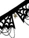 Collana gotica con ragnatela nero di Halloween
