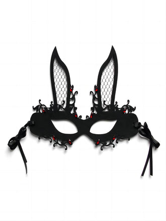 Maschera mezza faccia da coniglietto pasquale Halloween