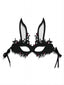 Maschera mezza faccia da coniglietto pasquale Halloween