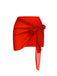 Copricostume in chiffon tinta unita vintage protezione solare