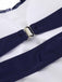 Costumi intero blu navy scollo a V e scollo a V anni '30