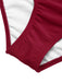 Costumi spalline in rete a forma di fragola rosso anni '40