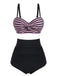 2PCS Set bikini con spalline a ciliegia anni '50