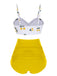 2PCS Set bikini con spalline a ciliegia anni '50