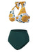 Costumi con stampa floreale ping pong anni '50