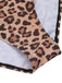 Costumi scollo a V e top a triangolo leopardato marrone anni '30