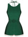 Costumi intero schiena scoperta con cintura verde anni '40