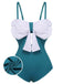 2PCS Costumi e gonna con fiocco blu anni '30