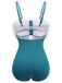 2PCS Costumi e gonna con fiocco blu anni '30