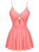 Costumi intero con fiocco spalline sottili rosa anni '40