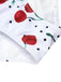 Costume da bagno bianco ciliegia anni '50
