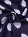 Costumi a pois scollo all'americana  blu navy anni '40