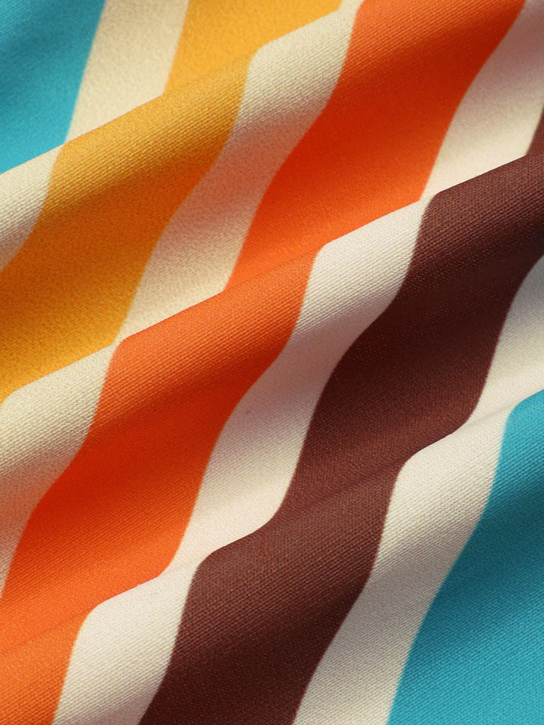 Costumi ritagli a righe diagonali anni '60