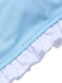 Costumi volant con spalline sottili blu anni '50