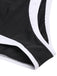 Set bikini silhouette floreale Hepburn nero anni '40