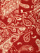 Costumi intero stampa Paisley cava spalline rosso anni '70