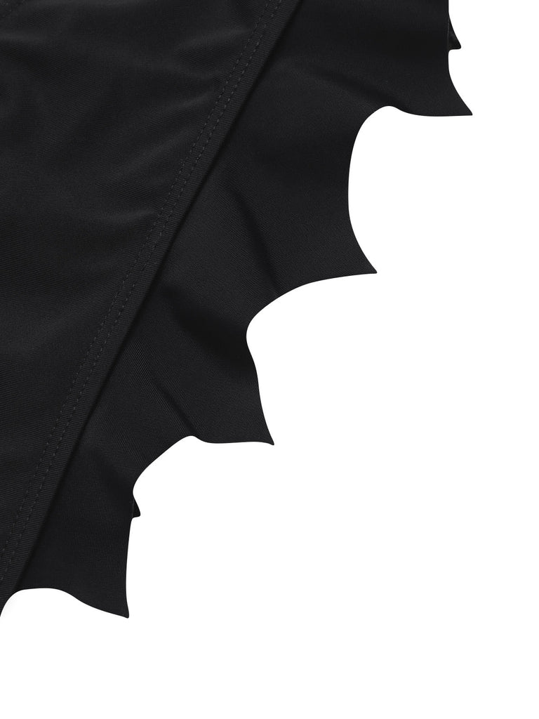 [Prevendita] Set bikini gotico con ali di pipistrello viola anni '80