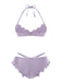 [Prevendita] Set bikini gotico con ali di pipistrello viola anni '80
