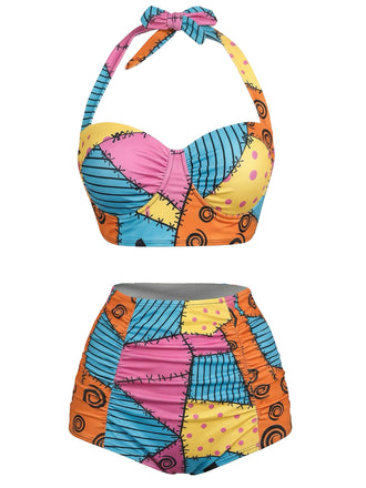 [Prevendita] Costumi con stampa floreale e lacci colorato anni '50