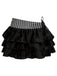 2PCS Bikini a righe e copricostume a balze grigio anni '60