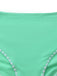 Set tankini con scollo a V profondo e schiena incrociata anni '40